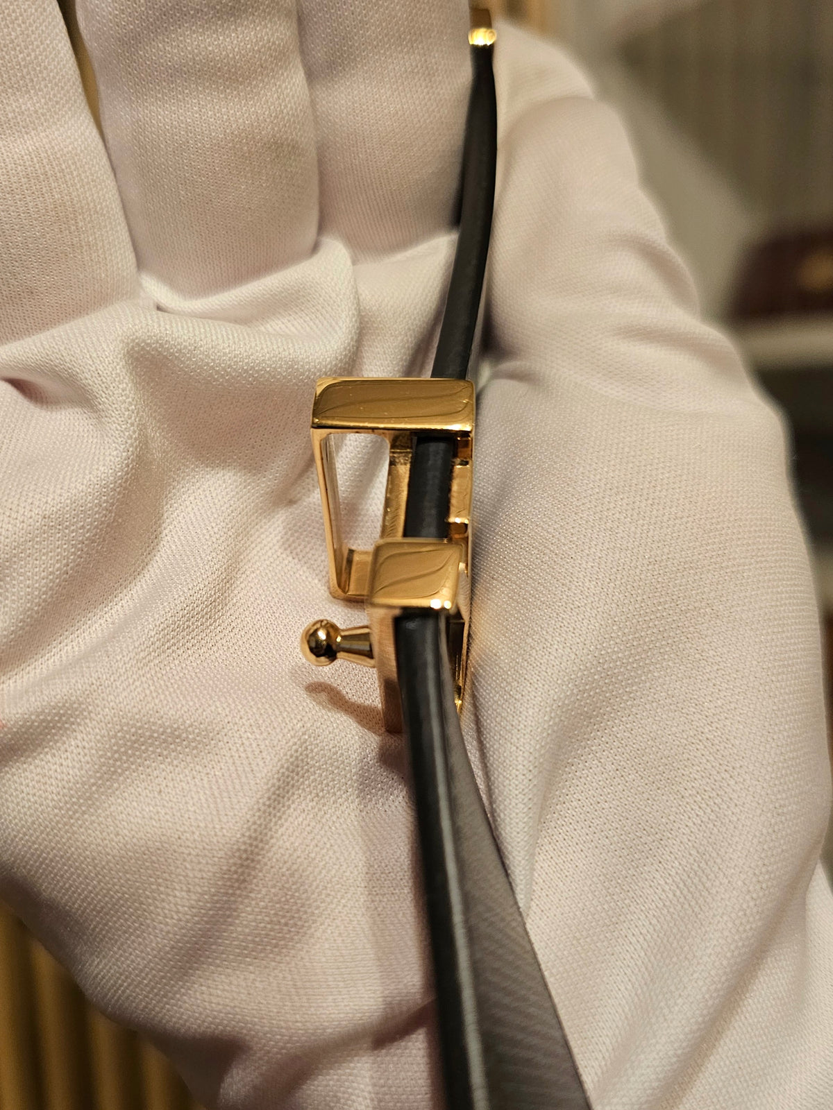 M9578 - Louis Vuitton LV iconic belt, 20mm, black leather.