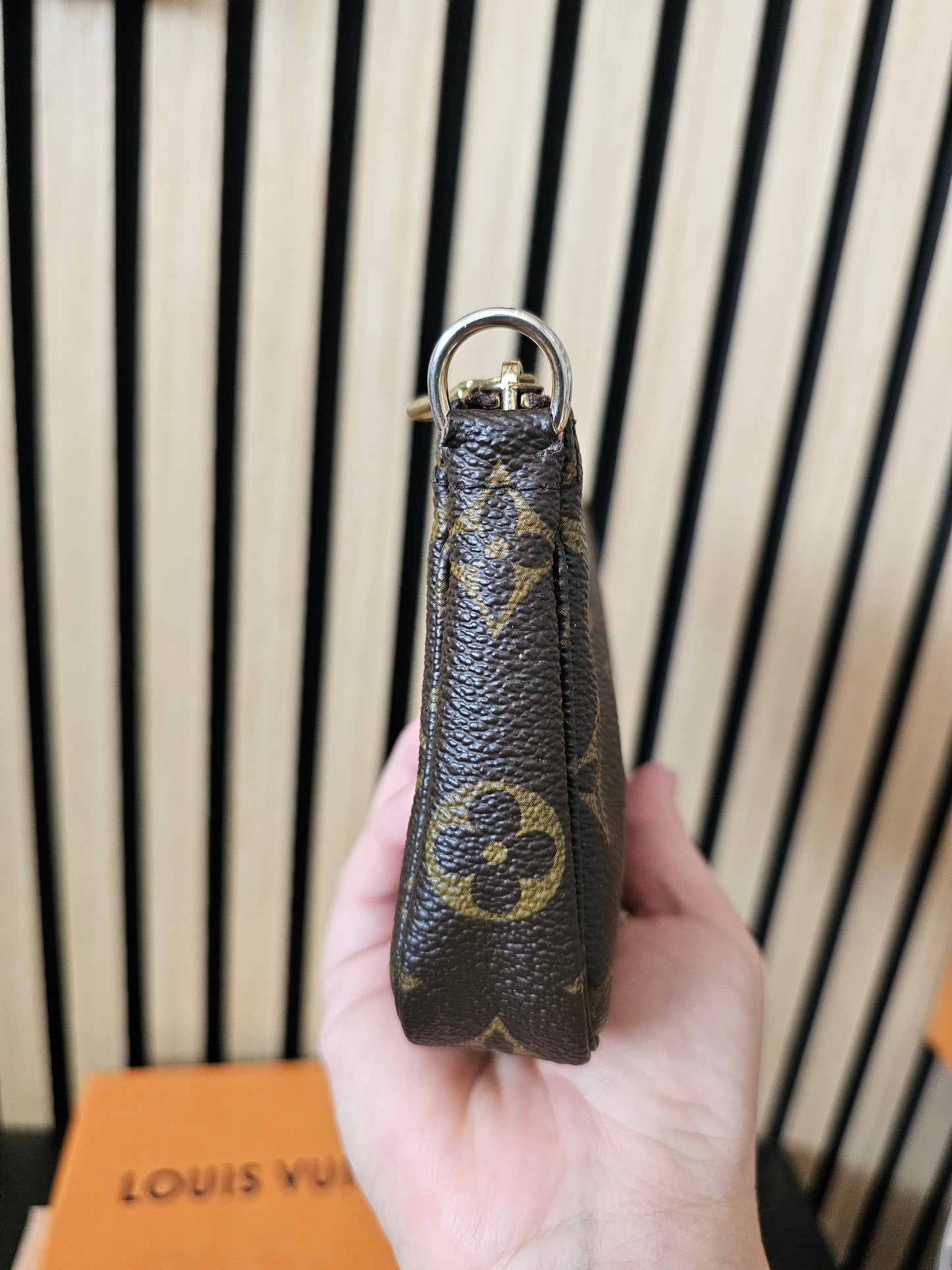 Louis Vuitton small pochette accesories, MNG. Kanvas