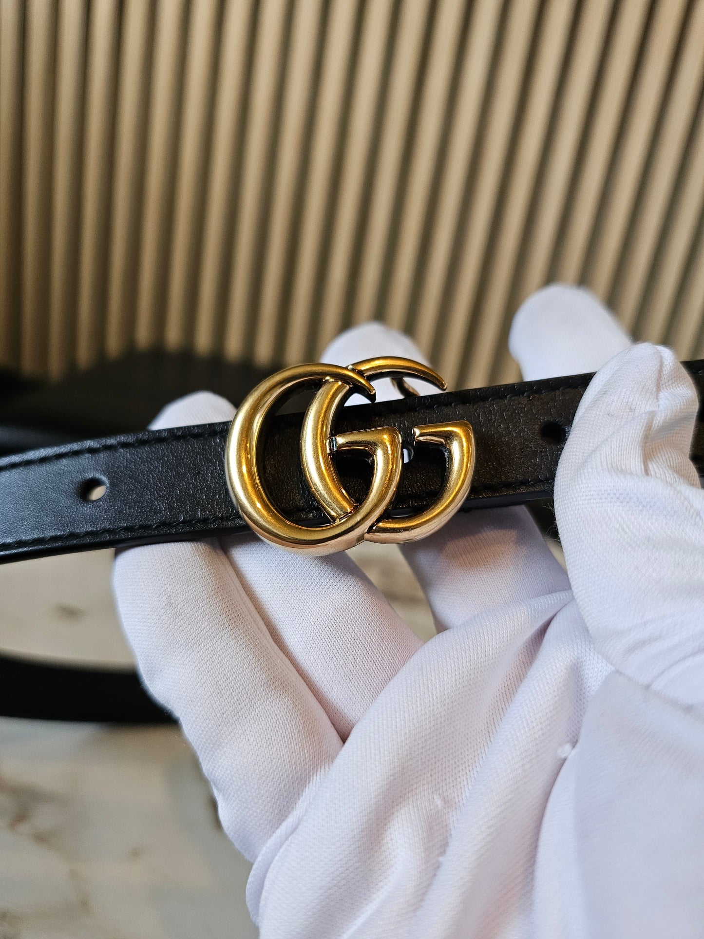 409417- Gucci GG Marmont thin belt.