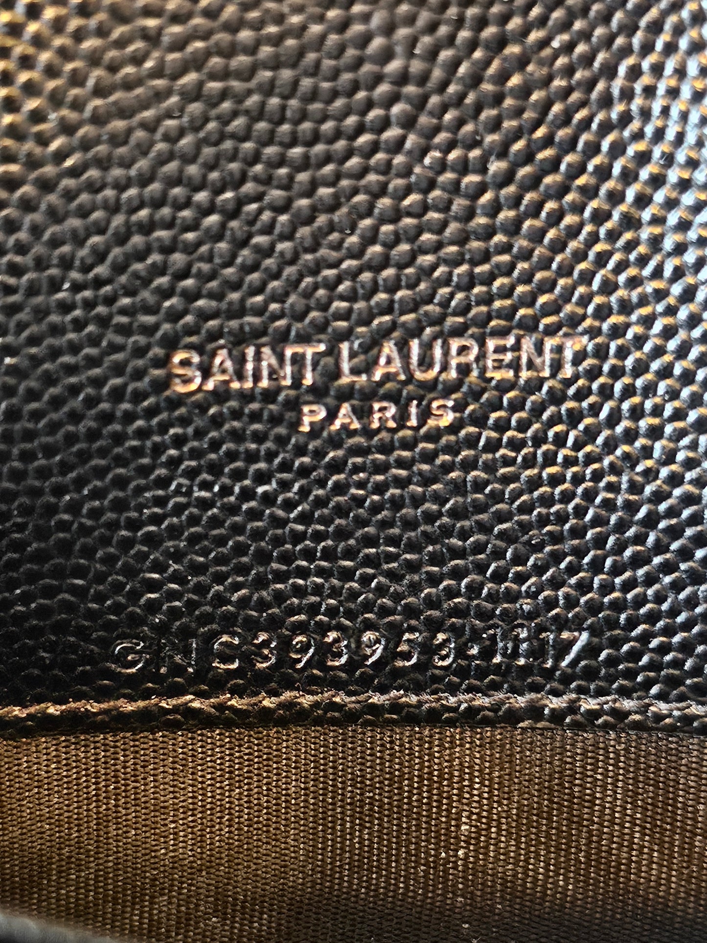 YSL - Saint Laurent Envelope chain wallet - Black.