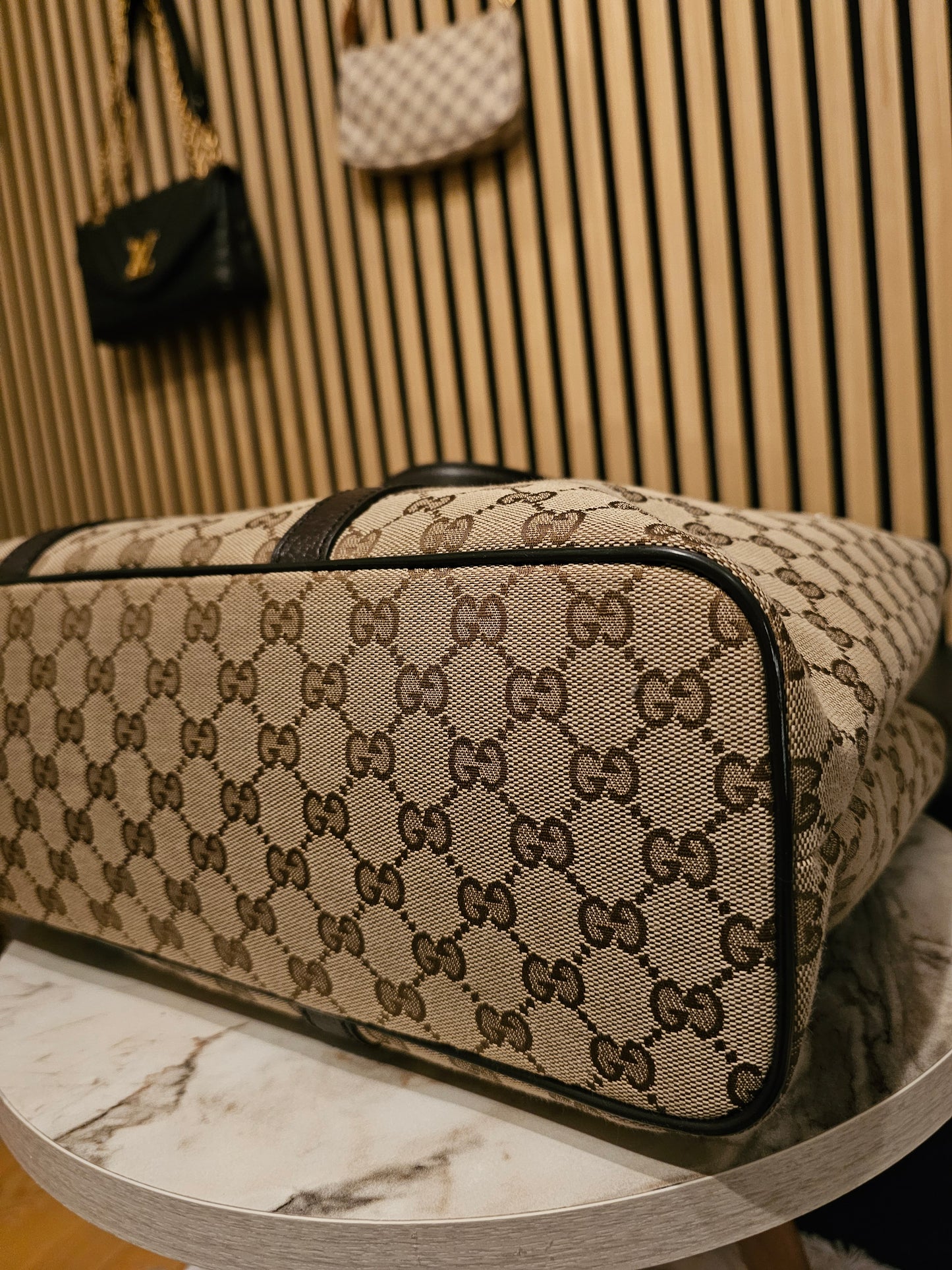 449169- Gucci tote bag, supreme GG kanvas.