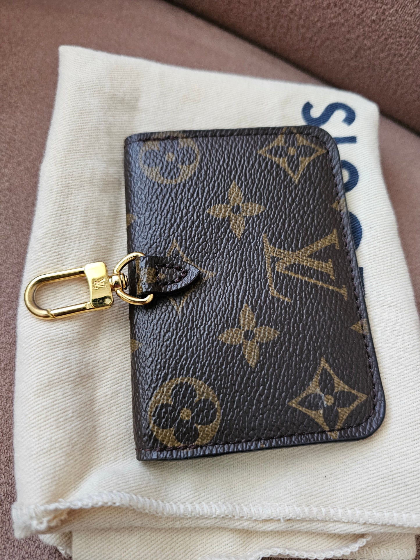 Louis Vuitton mønt pung I monogram kanvas.