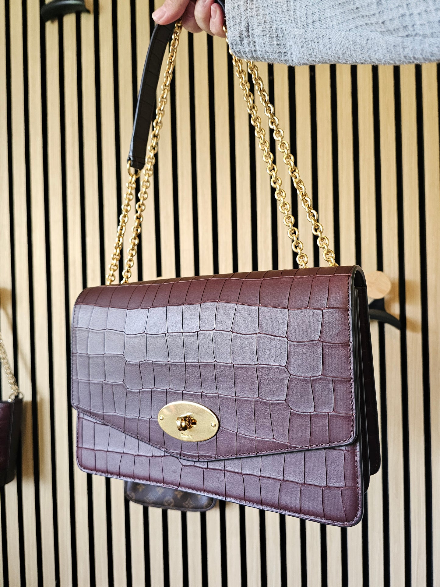 Mulberry Darley - large, oxblood.