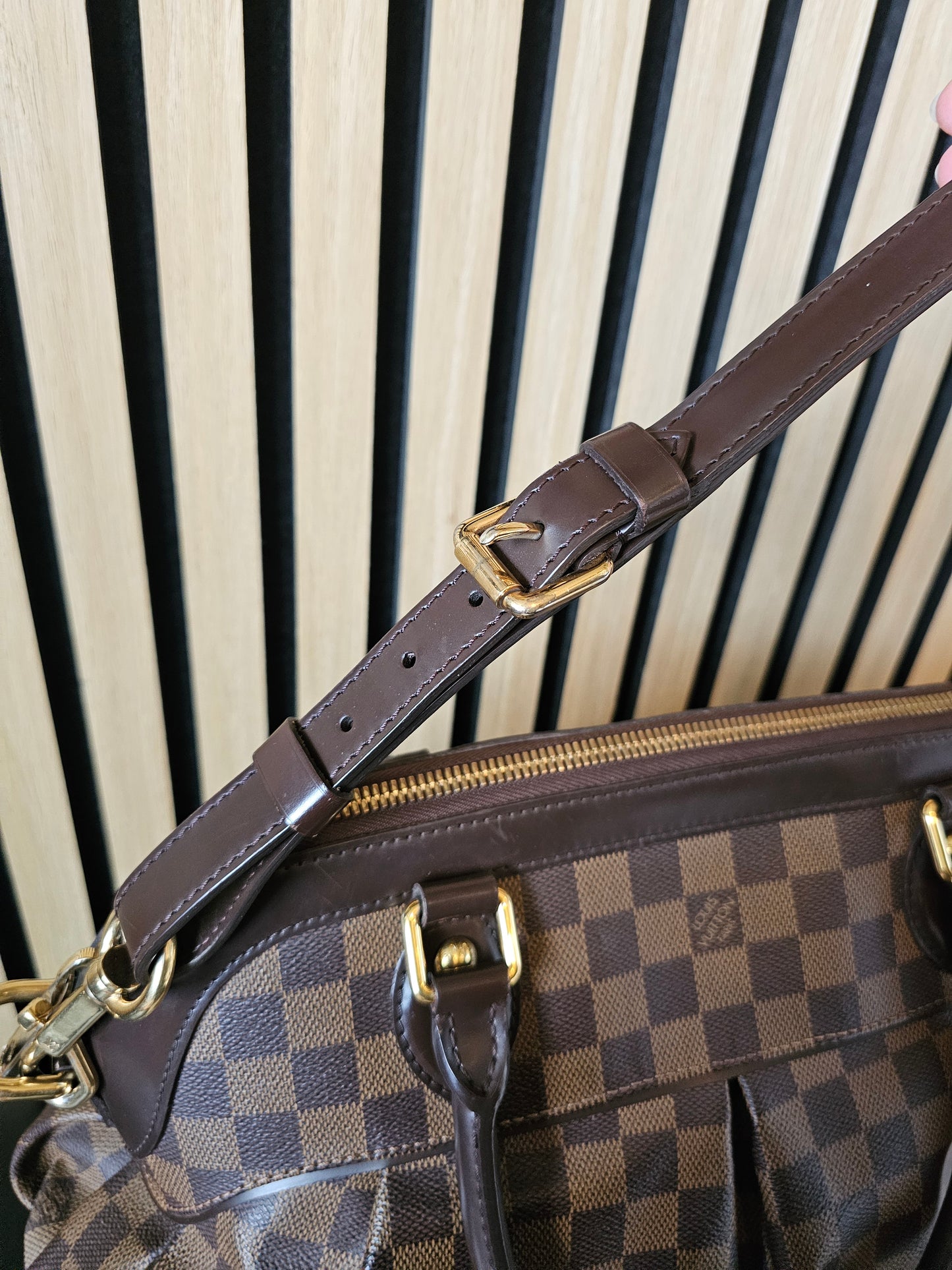 Louis Vuitton bag, Trevi GM, damier ebene.