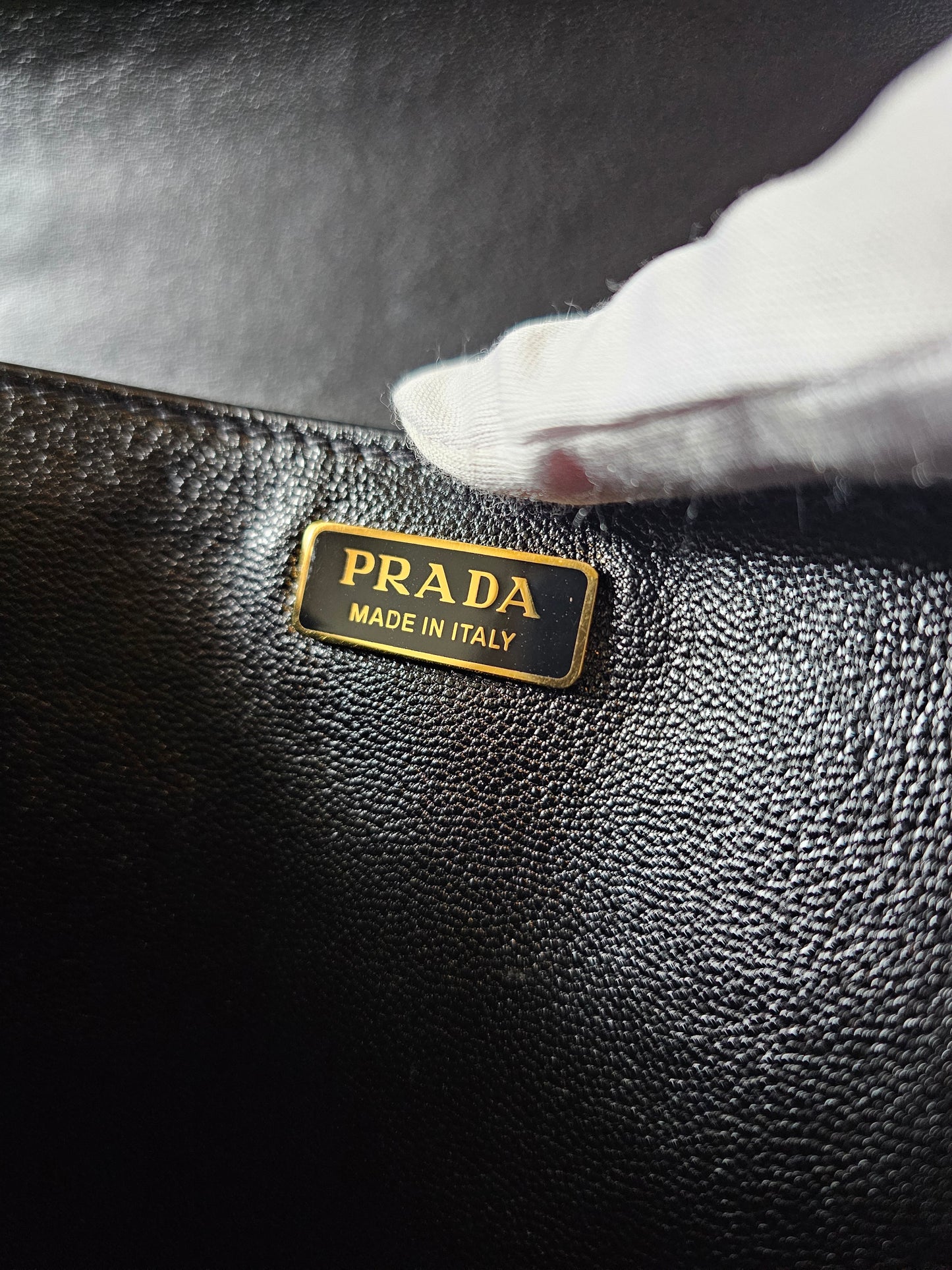 Prada cahier bag - black GHW.