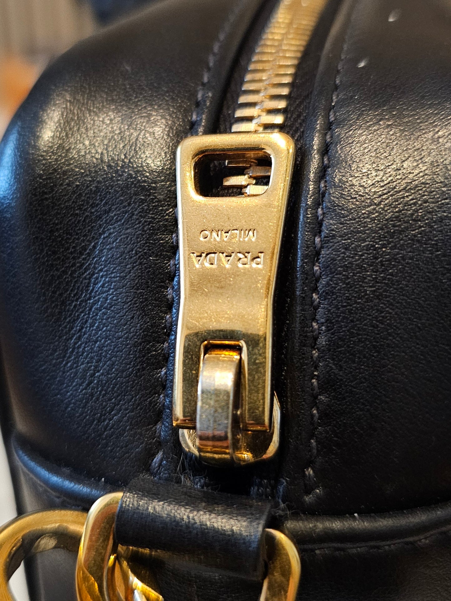 Prada Mirage Camera bag - black, saffiano leather.