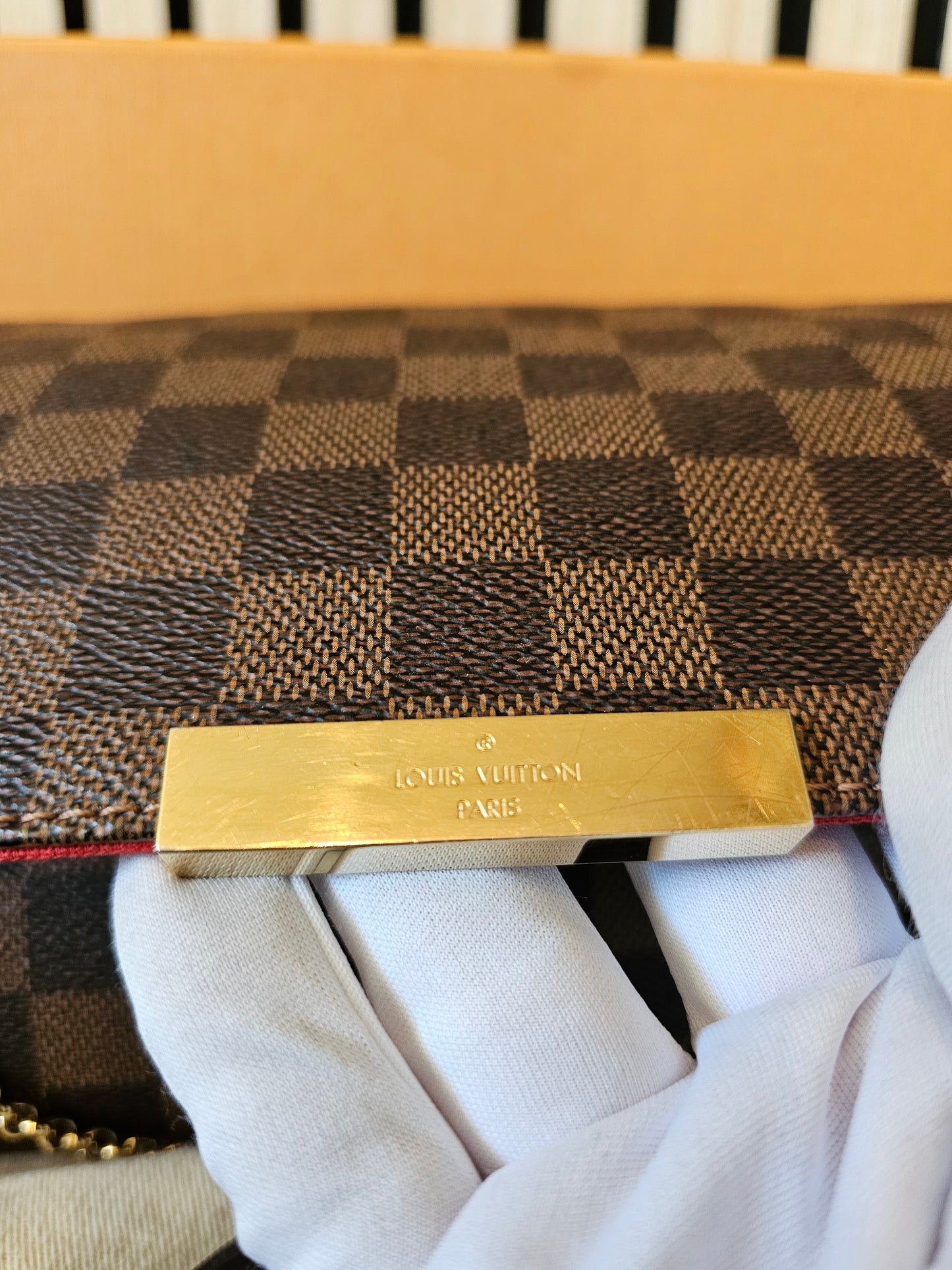 N41129 - Louis Vuitton Favorite MM, damier ebene.