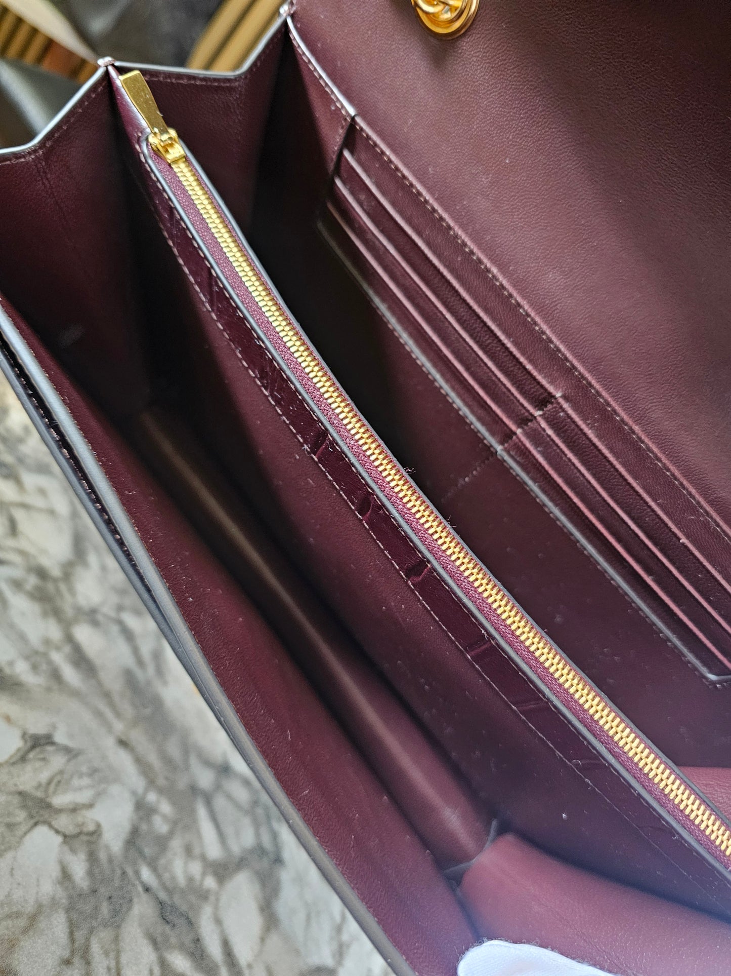 Mulberry Darley - large, oxblood.