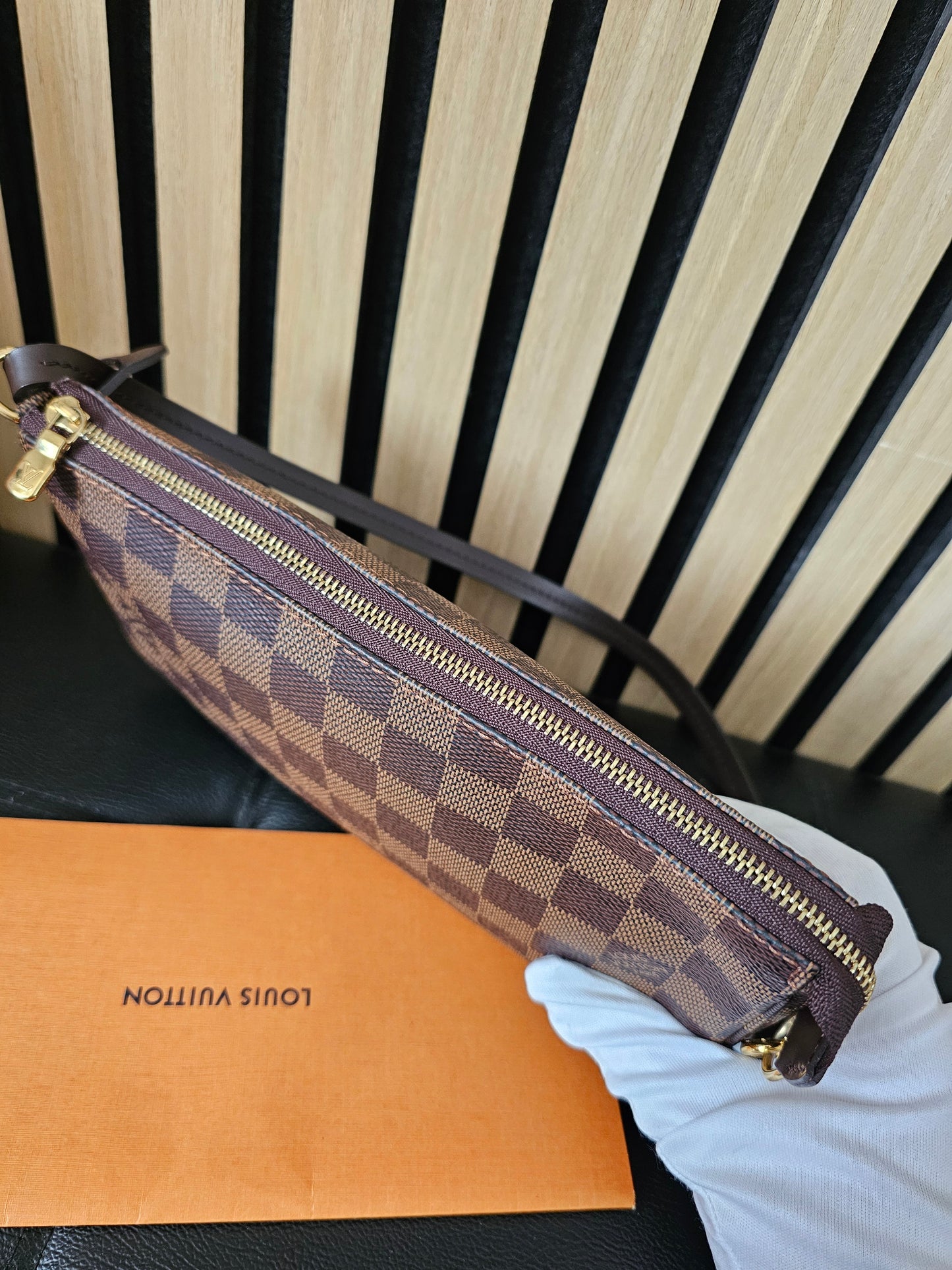 N41206 - Louis Vuitton pochette accesories, NM. Damier ebene.