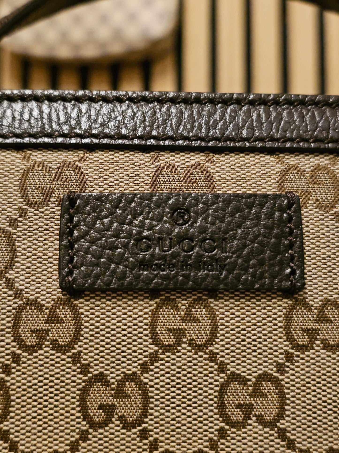 449169- Gucci tote bag, supreme GG kanvas.