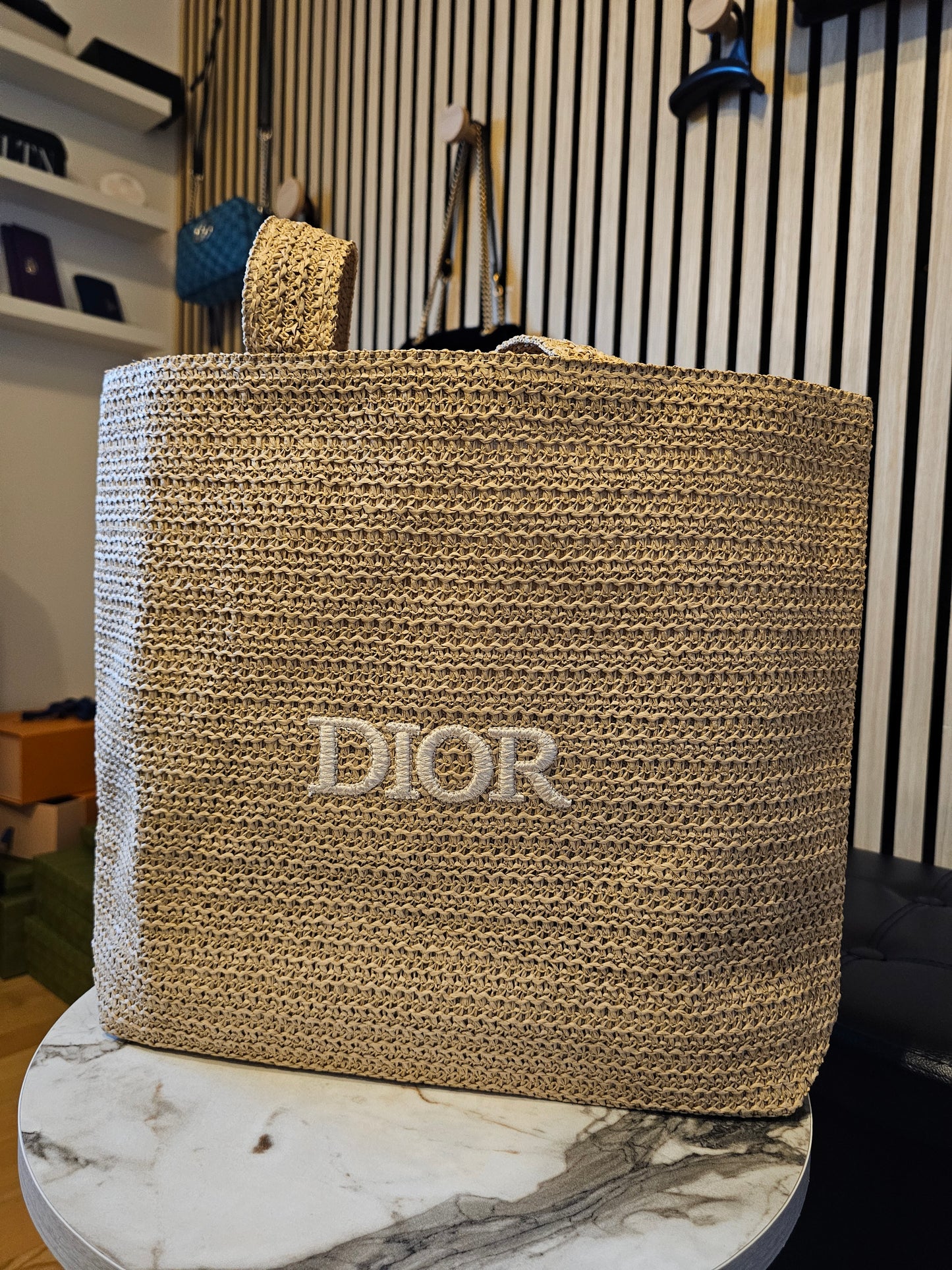 Dior tote bag from makeup collection.