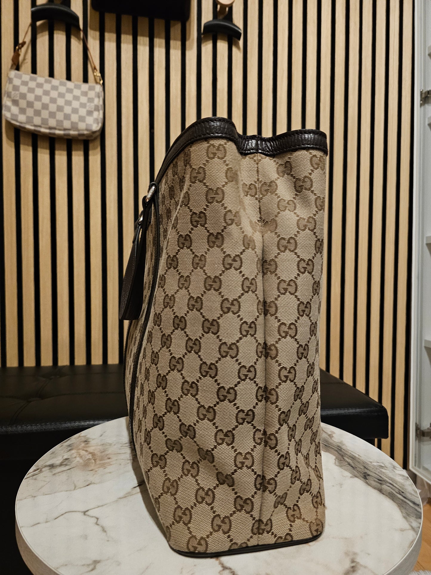 449169- Gucci tote bag, supreme GG kanvas.
