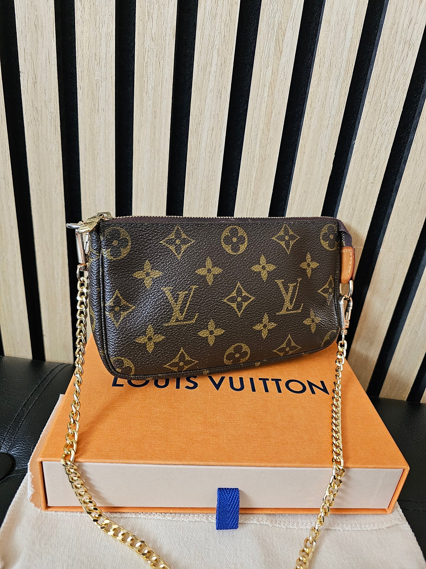 Louis Vuitton small pochette accesories, MNG. Kanvas