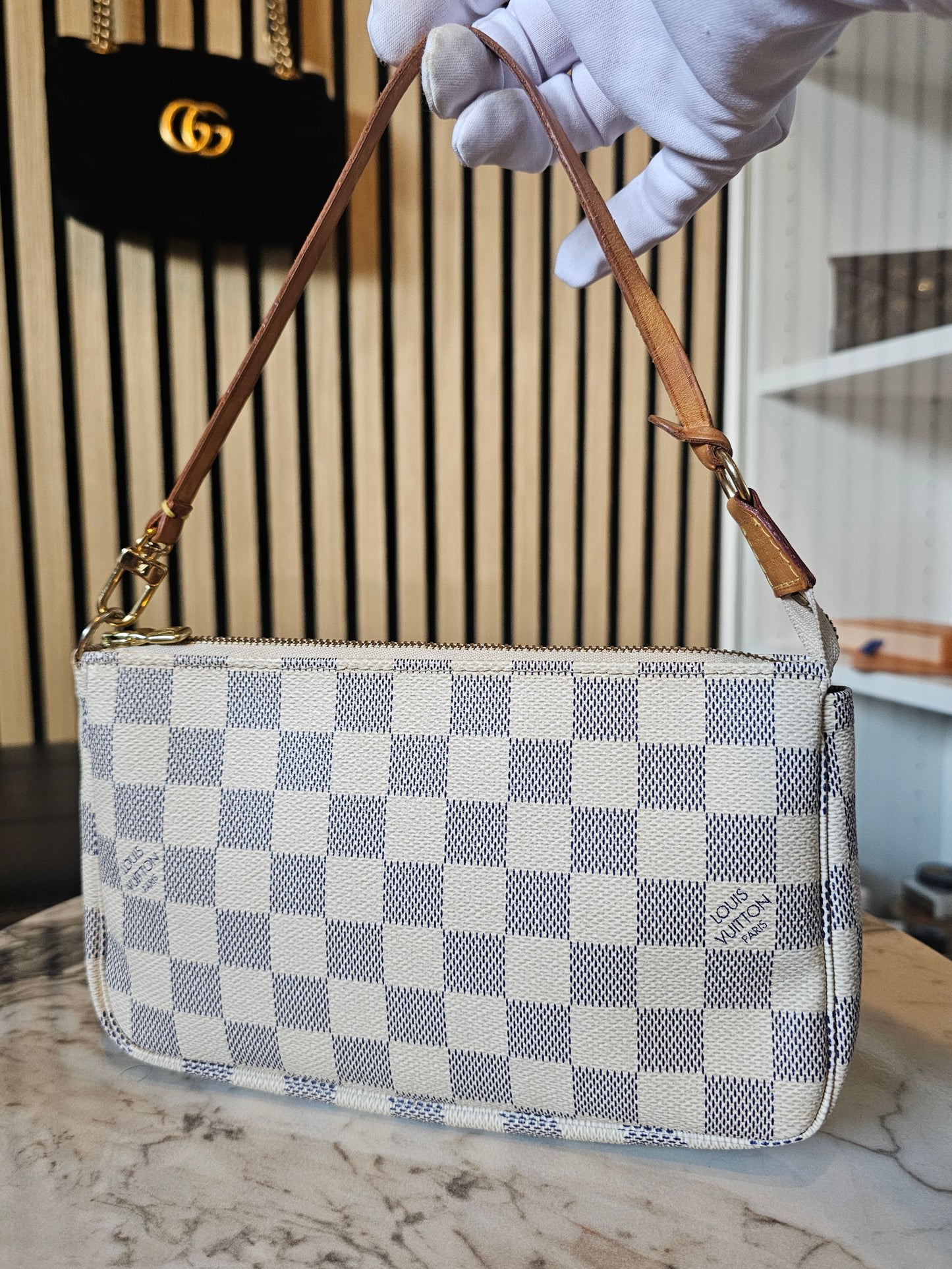 N51986 - Pochette accesories I damier azur.