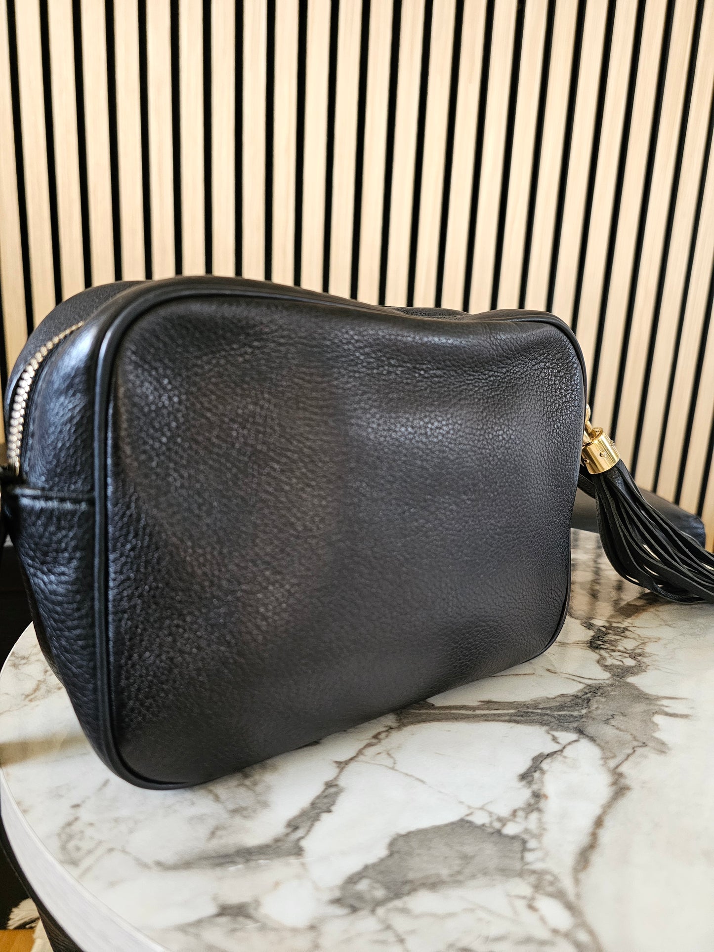 308364 - Gucci disco Soho bag, black.