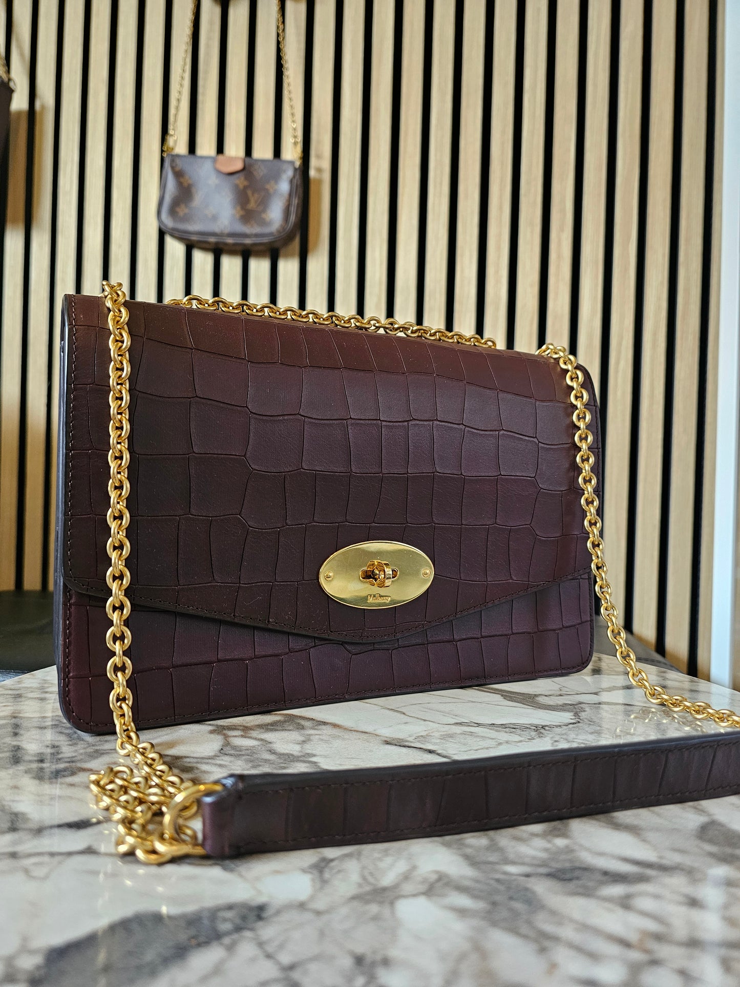 Mulberry Darley - large, oxblood.